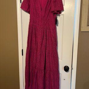 Elegant Pink Maxi Dress